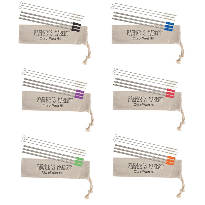 DH52023 3-Pack Stainless Straw Kit With Cotton ...